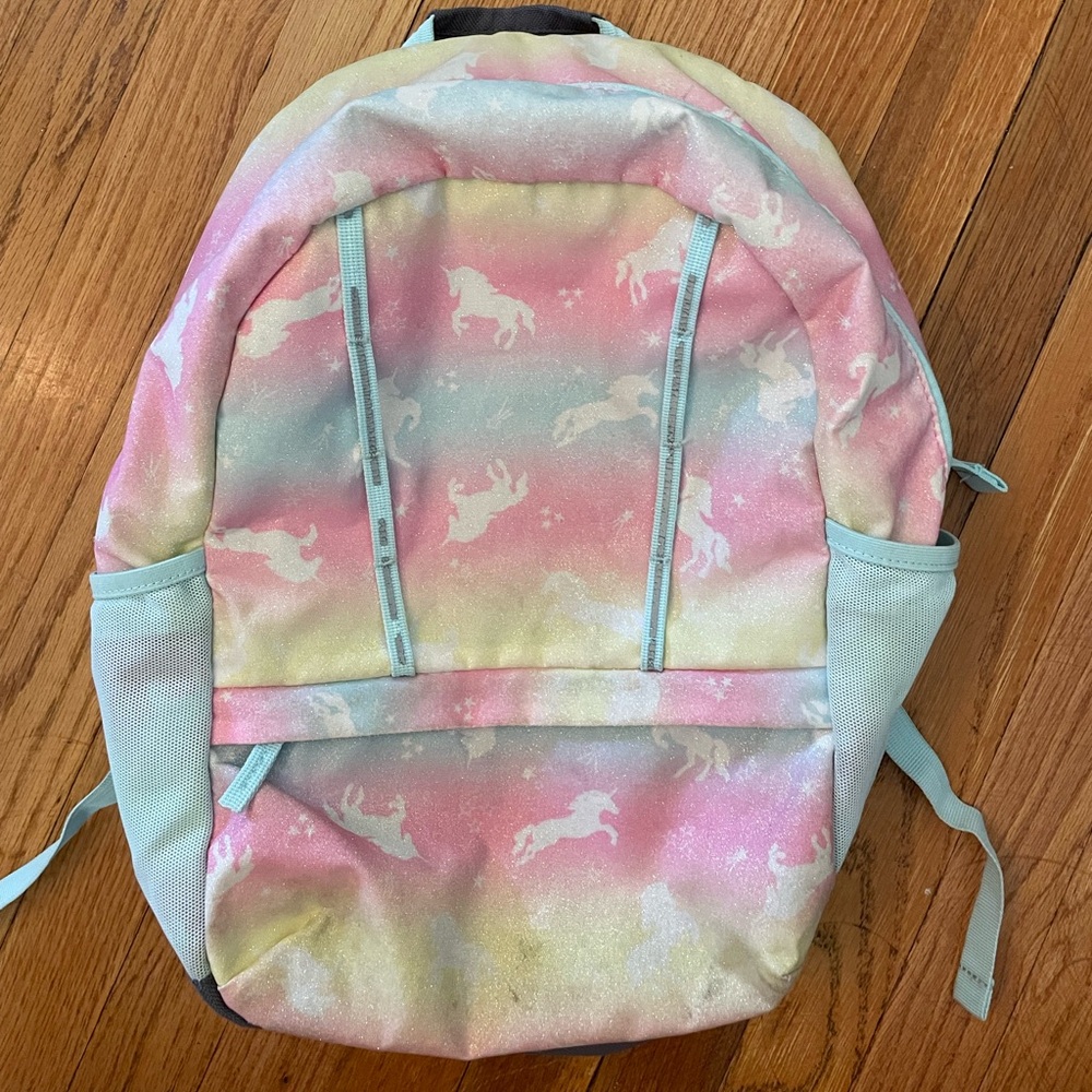 Lands' End Sparkly Unicorn Backpack